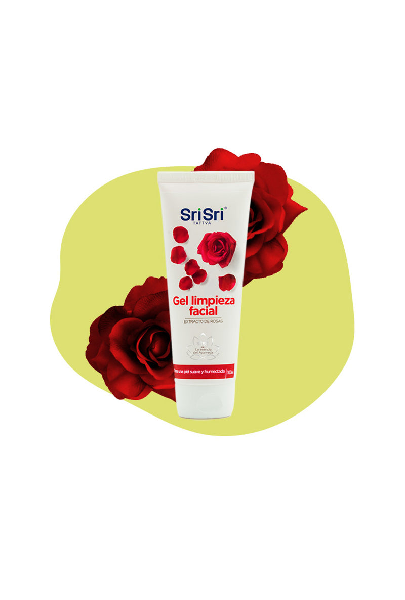Gel limpieza facial con Rosas