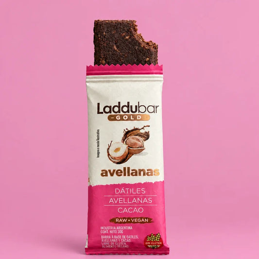 Barritas Laddubar Gold Avellanas - sin azúcar (Pack X12)