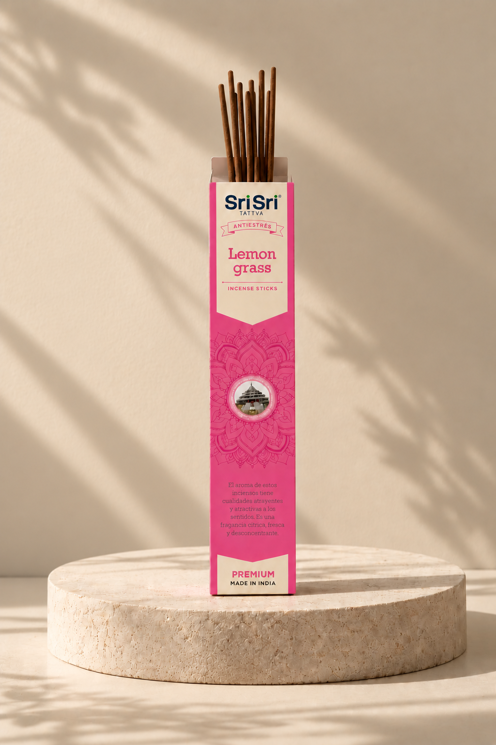 Sahumerio Lemongrass Natural – Incienso Antiestrés