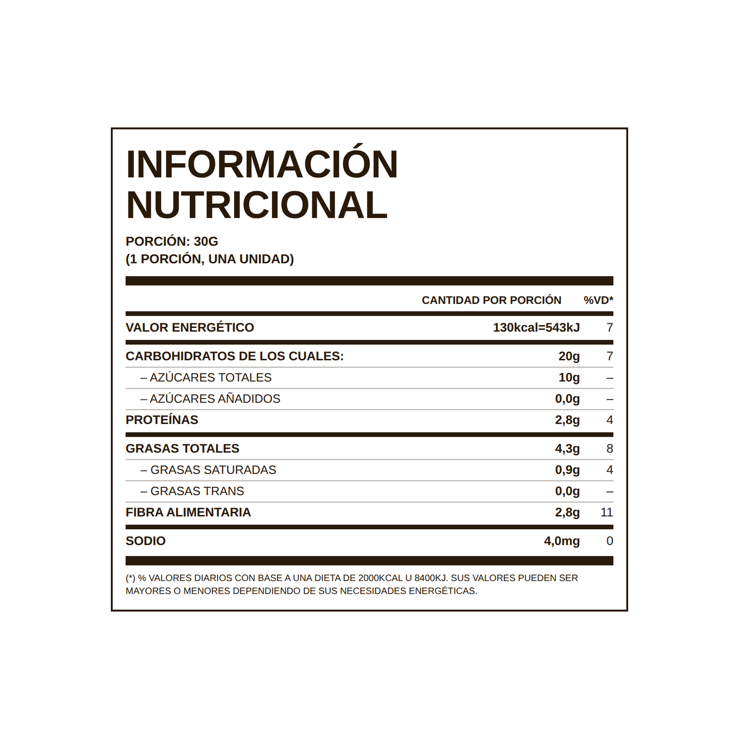 Barrita de Choco Naranja - Sin Azúcar Agregada (Pack x12)