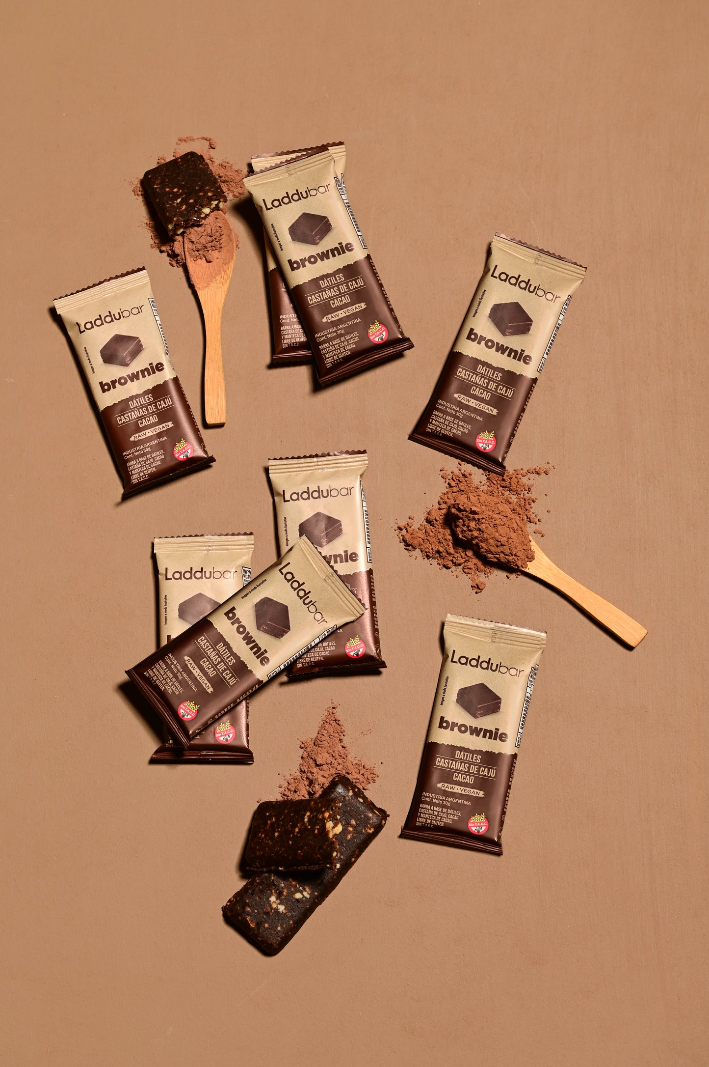 Barrita de Brownie Laddubar - Sin Azúcar Agregada (Pack x12)