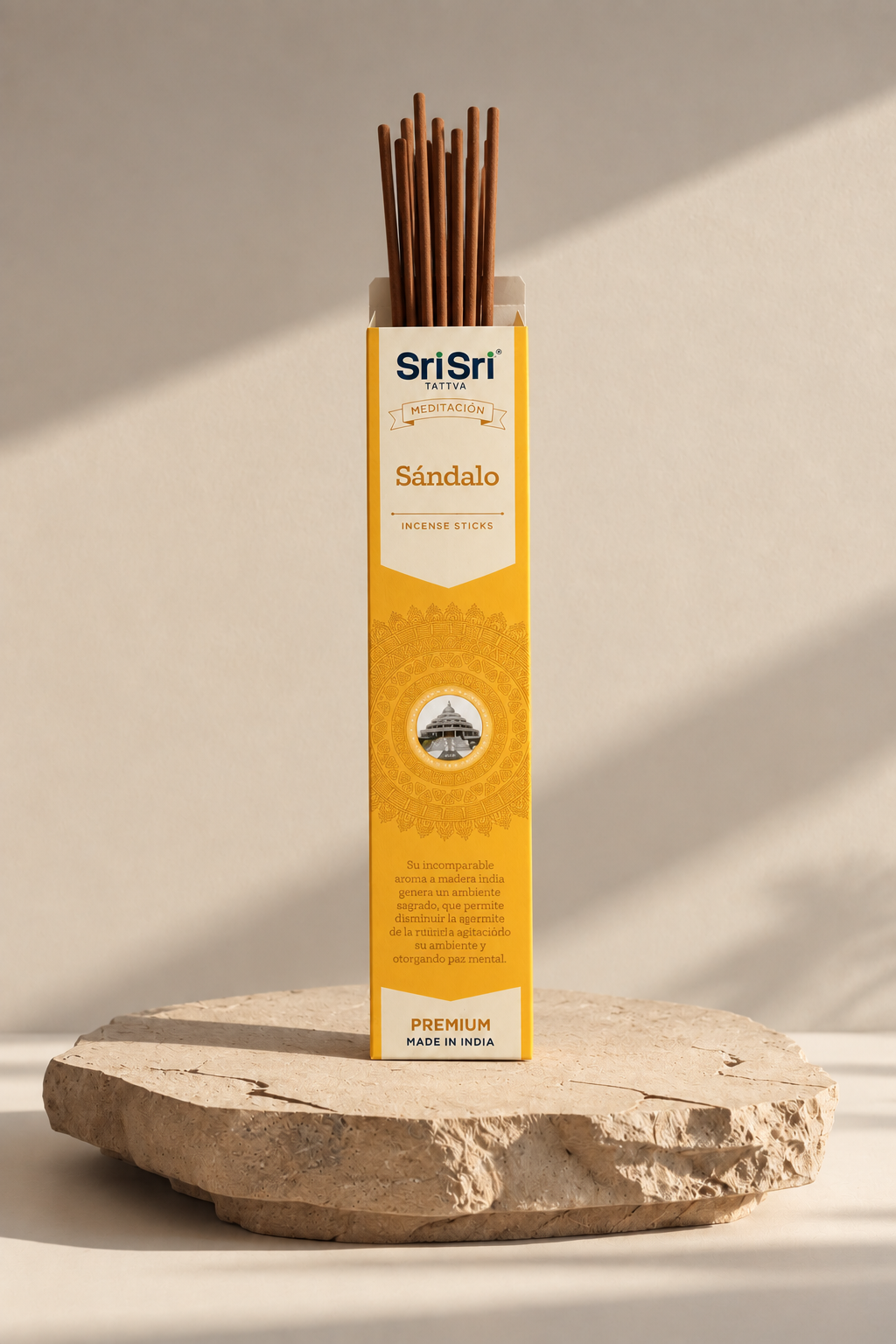 Incienso de Sándalo Natural – Aroma Amaderado & Purificante