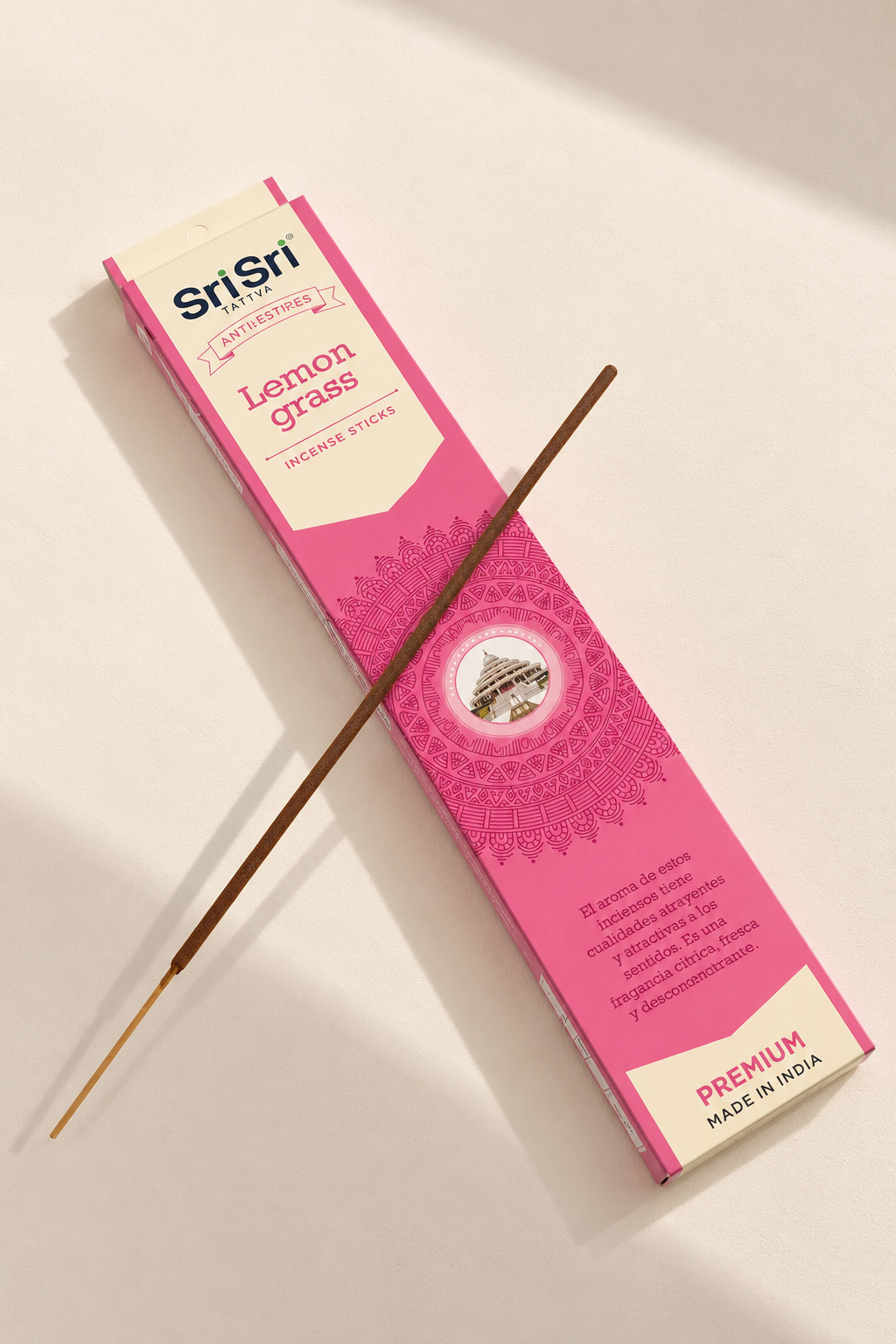 Sahumerio Lemongrass Natural – Incienso Antiestrés
