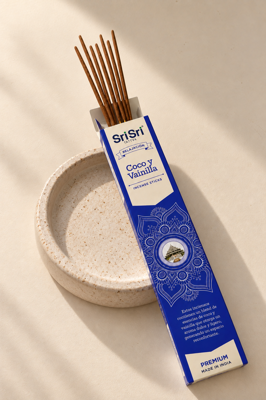 Incienso de Coco & Vainilla Natural – Aroma Relajante