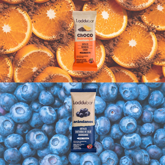 Miti Laddubar - Arándanos + Choco Naranja (Pack x12)