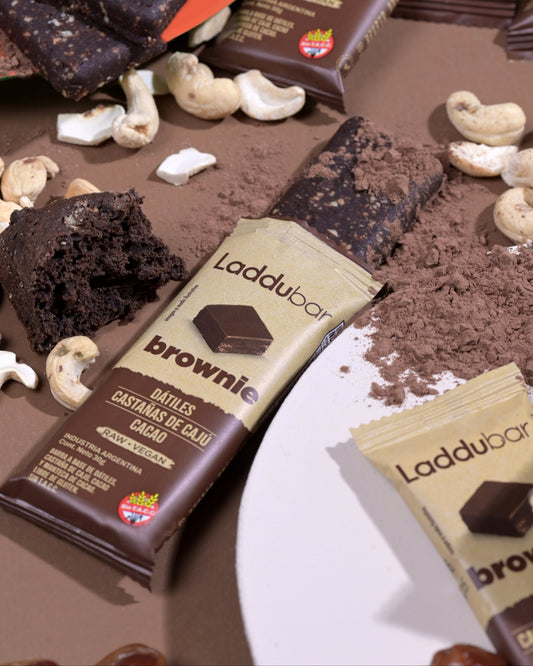 Barrita de Brownie Laddubar - Sin Azúcar Agregada (Pack x12)